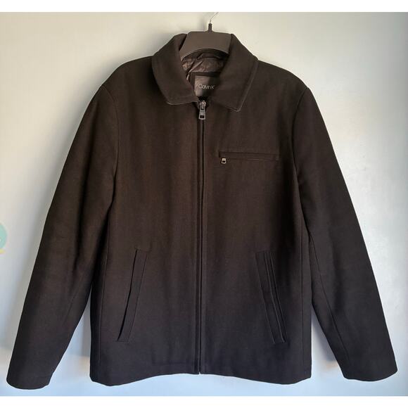 Calvin Klein Other - Calvin Klein Men's Wool Blend Zip Jacket Coat Black Men's Medium